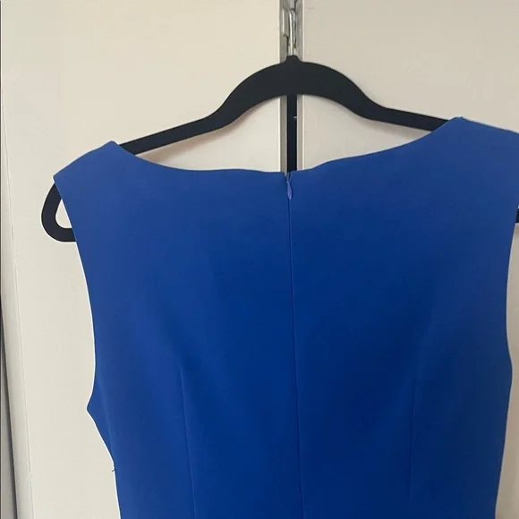 Chic Asymmetrical Blue Dress Fehaute size 6 NWT - Picture 7 of 9